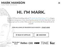 Tablet Screenshot of markmanson.net